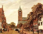 HEYDEN, Jan van der View of the Westerkerk, Amsterdam f Spain oil painting artist